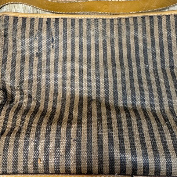 FENDI Vintage Pequin striped tote shoulder bag - Picture 3 of 10
